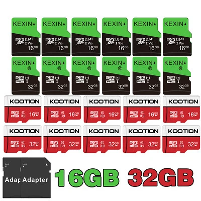 5/10 Pack 16GB 32GB Micro SD TF Card SDHC Memory Card Class 10 for Camera - Image 1 of 4