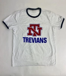 Russell Athletic New Trier Trevians Locker Tee Shirt Men's L White Red 0ISA02 - Picture 1 of 1