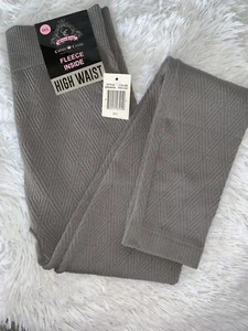 Cotton Candy New York City Girls High Waist Fleece Lined Tights M/L Gray NWT - Picture 1 of 2