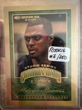 2000 Donruss Gridiron Kings Studio Series 088/250 Plaxico Burress #GK-4 Rookie