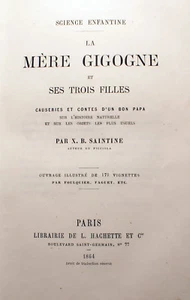 ZOOLOGIE/ MERE CIGOGNE ET SES 3 FILLES/X.B.SAINTINE/HACHETTE/1964/171 VIGNETTES - Imagen 1 de 10