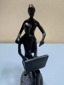 Casablanca - Design Skulptur - "Business" - Dekofigur - Gusseisen - brüniert - Bild 1 von 6