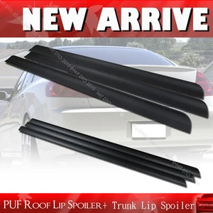 Unpainted Fit For Infiniti G35 G45 V35 4D Sedan Roof Spoiler + Trunk Lip Spoiler - Picture 1 of 1