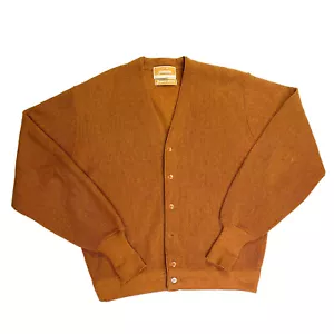 Cárdigan Cobain Suéter Grunge de Colección Años 60 Marrón Mohair/Mezcla Lana - Talla L - Imagen 1 de 12