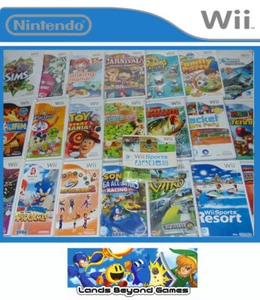 Nintendo Wii Video Games Sports Party Racing Arcade Puzzle Quiz Sim Family Kids - Picture 1 of 128