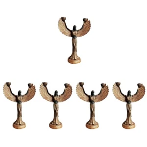 5 Count Pyramide Ägyptische Göttin Langlebiger Kerzenhalter Mann - Bild 1 von 12