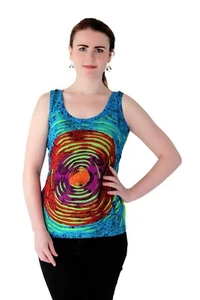 Bohemian Rave Psychedelic Singlet - Hippie Style for Music Festivals & Parties🌈 - Foto 1 di 5