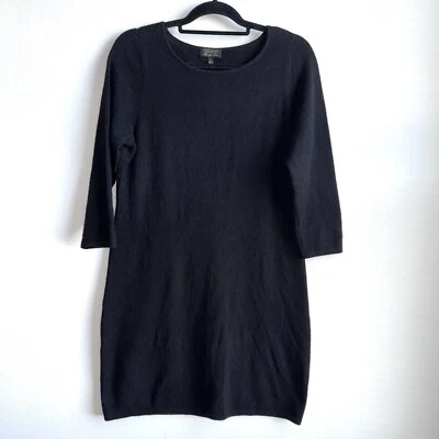 Vestido Charter Club 100 % cachemir talla pequeña grande negro cápsula de lujo clásico Foto 1 de 4