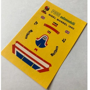 1.12 Aufkleber Maßstab Helm Nigel Mansel Aufkleber Aufkleber Aufkleber  - Bild 1 von 2