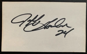 Jeff Gordon NASCAR Driver Signed 3x5 Index Card Authentic Autograph JSA COA - Picture 1 of 4