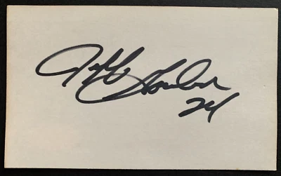 Jeff Gordon NASCAR Driver Signed 3x5 Index Card Authentic Autograph JSA COA - Image 1 of 4