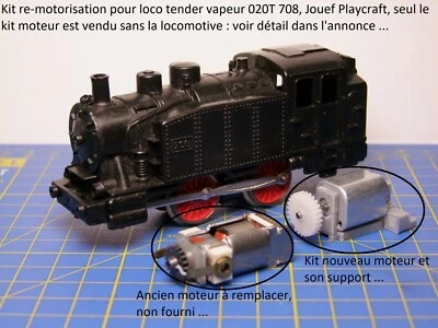 HOBRICOLETRAINMODELISME Kit Motorisation locomotive Tender vapeur JOUEF Playcraft 020T 708 - Réf. 831