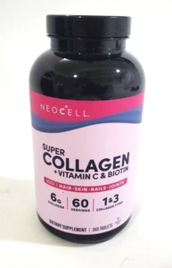 NeoCell 6 Gms 360 Ct Super Collagen + Vitamin C & Biotin Collagen Exp 04/2026 - Picture 1 of 2