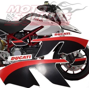 DUCATI HYPERMOTARD bianca - Kit Adesivi grafica EVO carbonio - Imagen 1 de 1