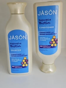 Jason Restorative Biotin Shampoo & Conditioner Strengthens & Repairs 16 Fl. oz - Picture 1 of 3