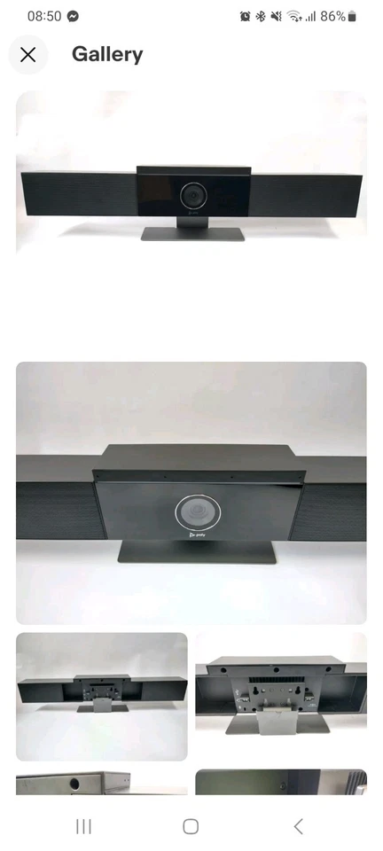  Poly Polycom Studio Video Conferencing 4k P009 Camera Sound Bar - Image 1 of 1