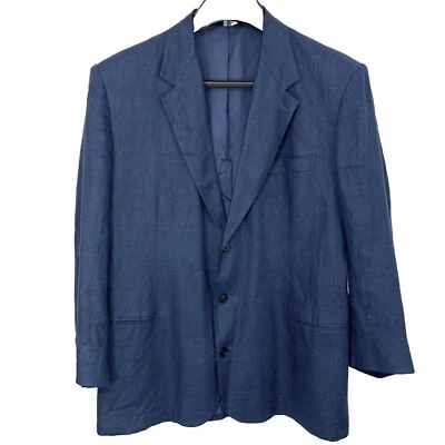 The Gap men’s Size XL 100% linen blue jacket blazer. Vintage 90s. EUC - Image 1 of 4