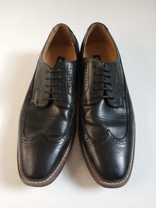 Steve Madden Shoes  Mens Size 13 Black Wingtip Lace Up Dress Shoes - Picture 1 of 6