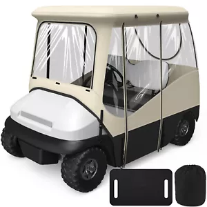 Golf Cart Enclosure for EZGO TXT RXV 2 Passenger, 800D Golf Cart Driving Cover - Picture 1 of 7