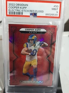💲🔥2022 fútbol obsidiana Cooper Kupp grabado eléctrico rojo inundación🔥 /29 PSA 9 - Imagen 1 de 10