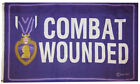 3x5 Combat Wounded Purple Heart 100D 5x3ft Premium Flag Grommets Super Polyester