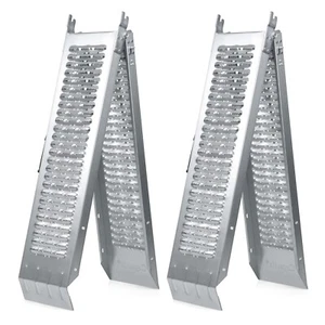 VEHICLE LOADING RAMP HEAVY DUTY 400KG CAPACITY FOLDING MOTORBIKE BIKE ACCESS - Picture 1 of 20