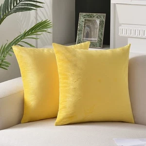 Throw Pillow Covers Velvet Decorative Square Pillowcase Soft Cushion Case for... - Picture 1 of 6