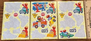 Stickerbögen Sesamstraße 2009 - 3 Teilbögen, 17 Sticker - Bild 1 von 4