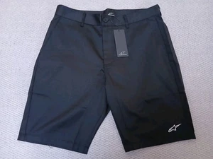 ALPINESTARS TRAP CHINO SHORTS IN BLACK MENS W34 BRAND NEW MINT-BNWT - Picture 1 of 10