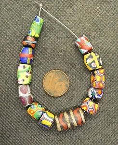 Perle Verre Murano Collier Ancien Afrique Mali Antique Venetian Glass Trade Bead - Imagen 1 de 3