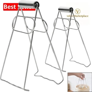 Edelstahl Pfannenlift Auslöffel Set Anti-Hot Clip Küchenschutz Werkzeug - Bild 1 von 2