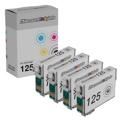 4PK 125 T125 Ink Cartridges For Epson NX125 NX127 NX130 NX230 NX420 NX530 NX625 - Image 1 of 4