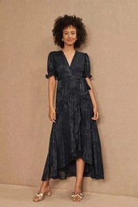 Anthropologie x BHLDN Hutch Biscayne Rüschen Wickelkleid XXL - Bild 1 von 8