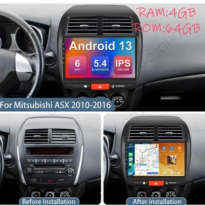 Android 13 Car Radio 4G+64G for Mitsubishi ASX Outlander 2010-2017 GPS Carplay - Image 1 of 4
