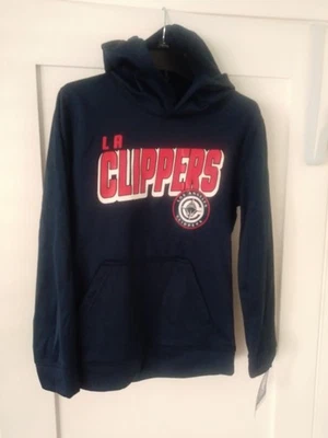 NBA Los Angeles Clippers Pull-Over Hoodie Navy Blue Youth Size Medium 10/12 NWT - Image 1 of 4