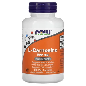 NOW Foods L-Carnosine 500mg 100 Caps | Muscle Support & Healthy Aging Formula - Picture 1 of 3