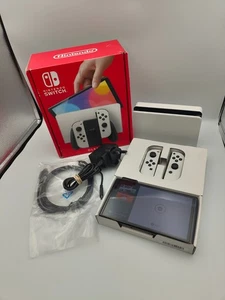 Nintendo Switch OLED White Console - USED Good Condition 64gb FREEPOST - Picture 1 of 9