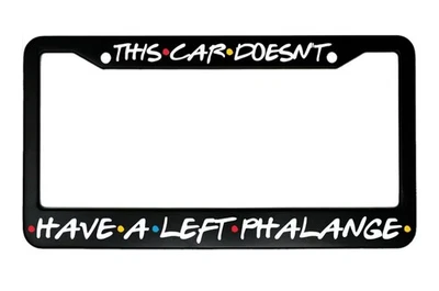 У этого автомобиля нет левой алюминиевой рамы номерного знака Phalange Friends - Изображение 1 из 4