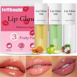 Incisite 3-Pack Lip Glow Oil - Moisturizing & Plumping Lip Balm - Honey, Green A - Picture 1 of 7
