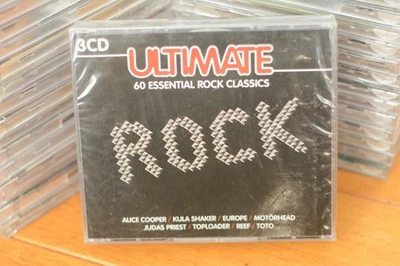 Ultimate Rock 3CD Set 60 Essential Rock Classics Alice Cooper Europe Toto New - Image 1 of 2