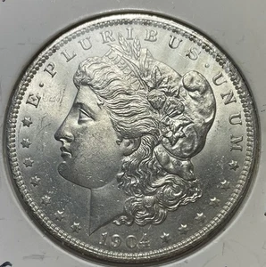 1904 o morgan silver dollar - Picture 1 of 2