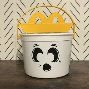 Happy Meal McDonalds 2025 Boo Eimer Glow In The Dark Aufkleber White Ghost - Bild 1 von 7