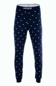 new Lacoste Crocodile Motif Pajama Pants Men's XXL Underwear & Loungewear,Navy - Picture 1 of 6