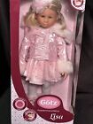 Gotz Limited Edition 13in Doll Winter Lisa Blonde Hair Blue Eyes Pretty In Pink