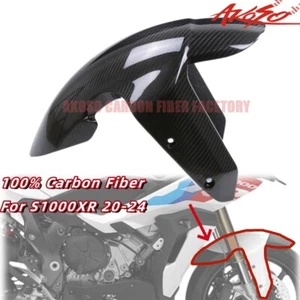 For BMW S1000XR 2020-2024 Real Carbon Fiber Front Tire Fender Mud Guard Fairing - Picture 1 of 10