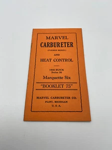 Marvel Vergaser Fuemer Modell und Wärmeregler 1930 Buick Serie 30 Heft 75 - Bild 1 von 4