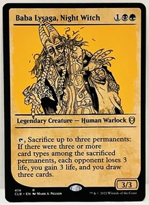 Baba Lysaga, Night Witch (Showcase) - #414-Commander Legends: CLB-Regular-NM - Picture 1 of 2