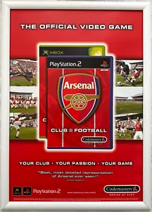 Club Football: Arsenal RARE PS2 XBOX 42cm x 59cm Promotional Poster - Picture 1 of 1