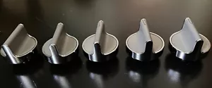5 Stck. W105944 Edelstahl Herd Knauf für Whirlpool Gas Kochfeld Sortiment/Ofen - Bild 1 von 6