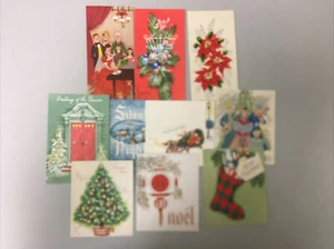 10 Stück - gebrauchte Vintage Weihnachtskarten - Bild 1 von 11